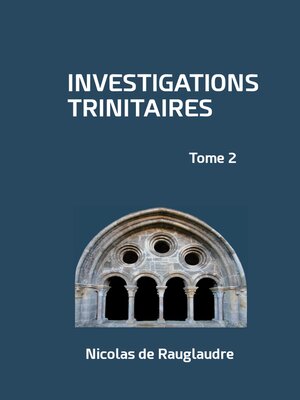 cover image of Investigations trinitaires